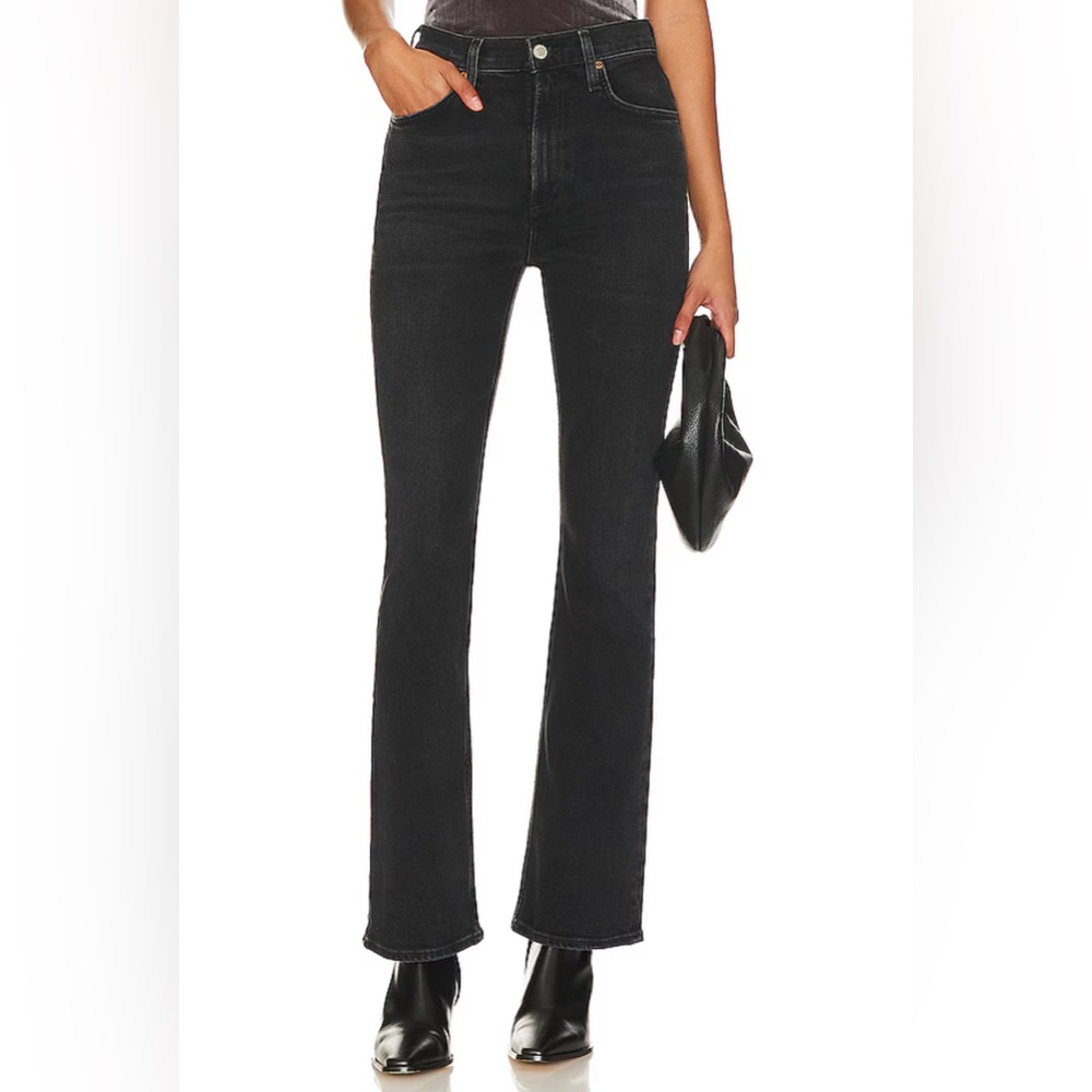 Agolde Nico High Rise Slim Bootcut Jeans in Hotline